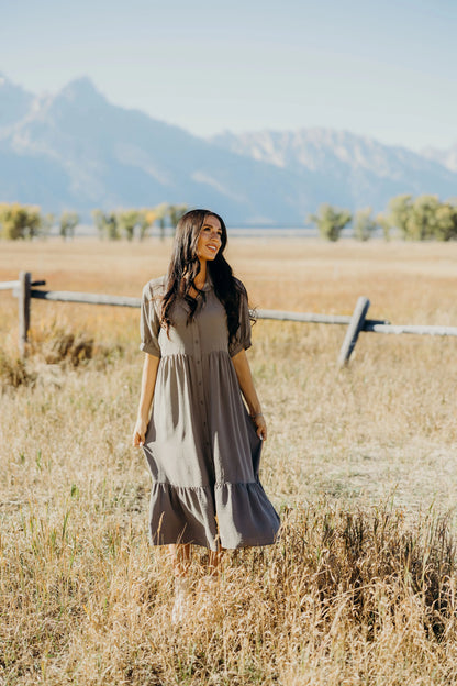 Leo Dress in Cloudstone- Misses and Plus (XS-4X)