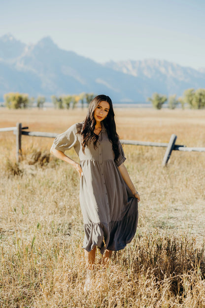 Leo Dress in Cloudstone- Misses and Plus (XS-4X)