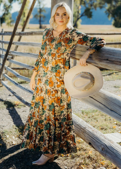 September Dress in Ethereal Ember- Misses and Plus (XS-4X)