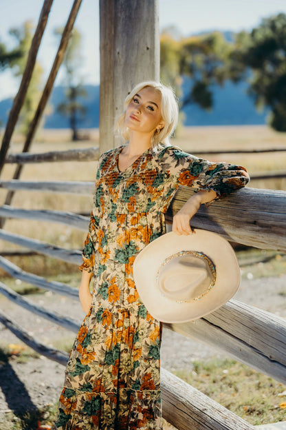September Dress in Ethereal Ember- Misses and Plus (XS-4X)