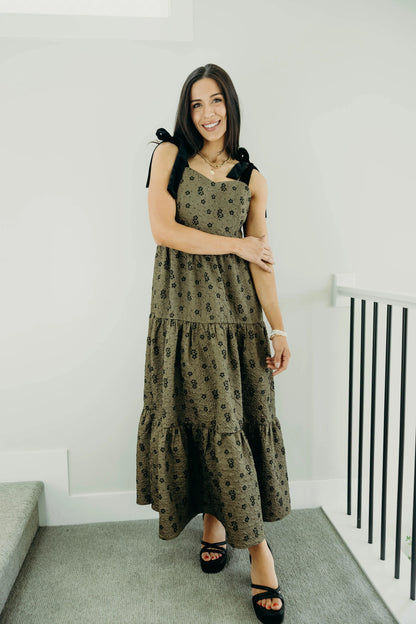 Harriet Dress in Winter Moss- Misses (XS-XL)