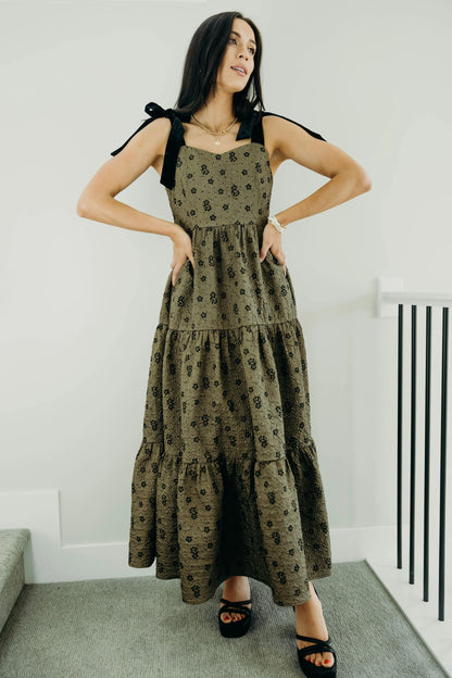 Harriet Dress in Winter Moss- Misses (XS-XL)