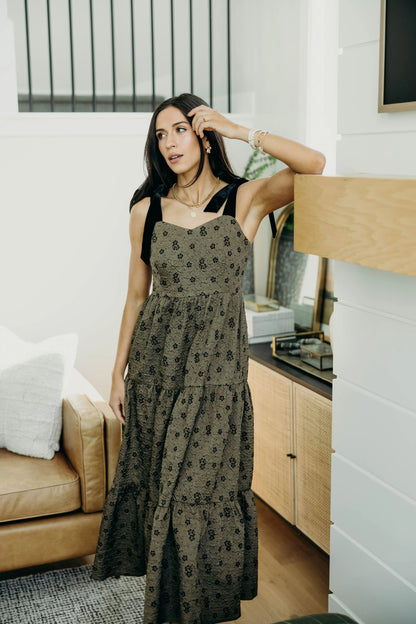 Harriet Dress in Winter Moss- Misses (XS-XL)