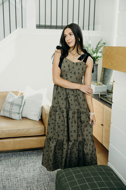 Harriet Dress in Winter Moss- Misses (XS-XL)