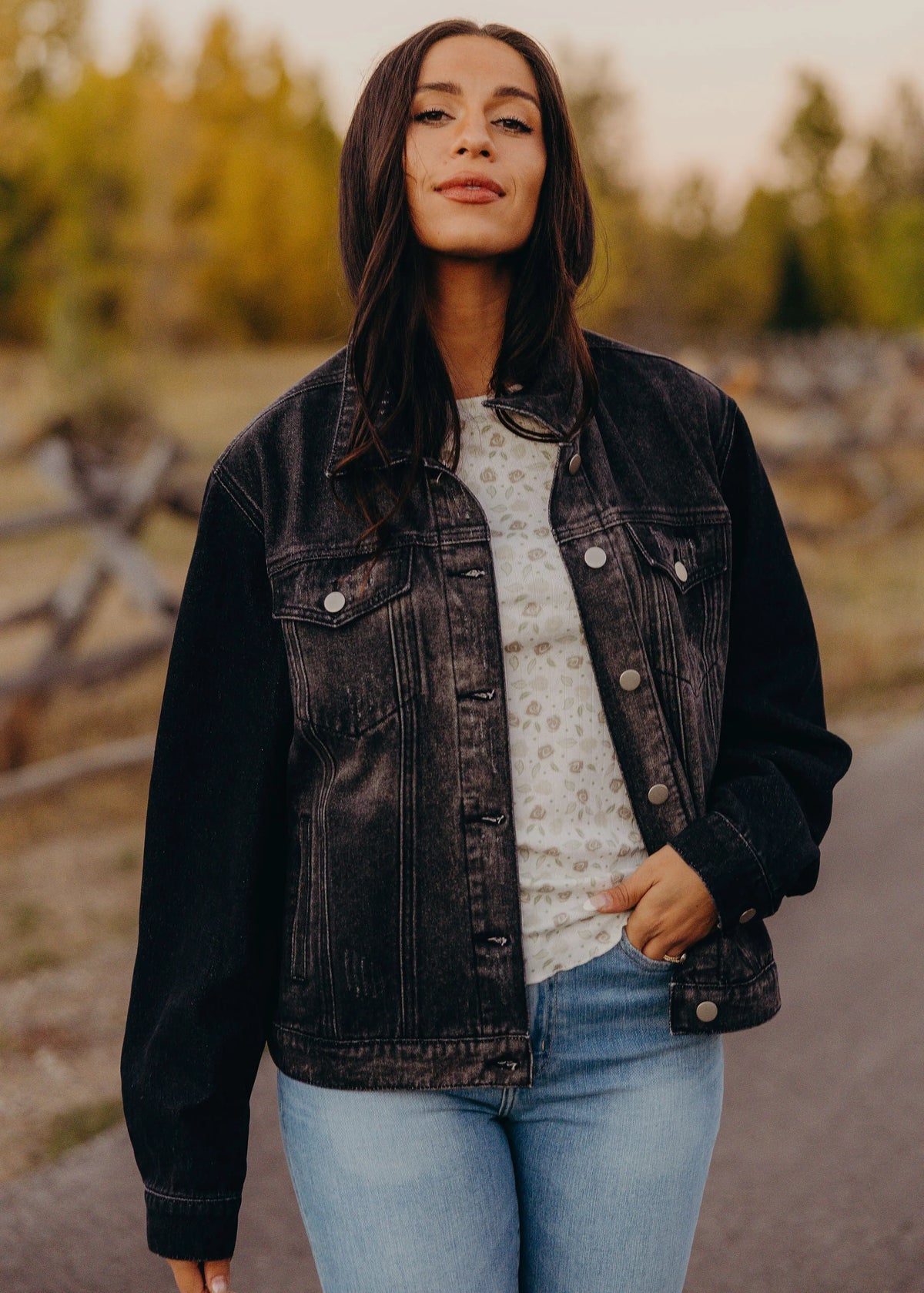 City Stroll Jacket in Ash Black- Misses & Plus (XS-4X)