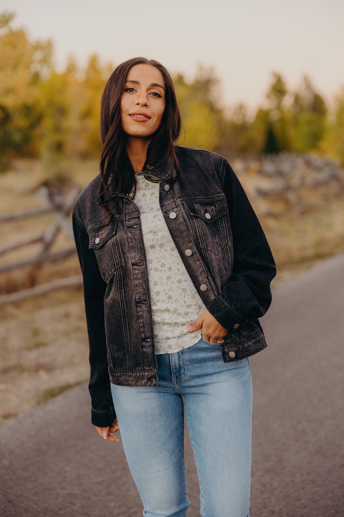 City Stroll Jacket in Ash Black- Misses & Plus (XS-4X)