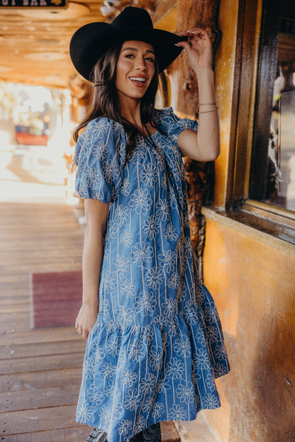 Jackson Dress in Twisted Daisies- Misses and Plus (XS-4X)