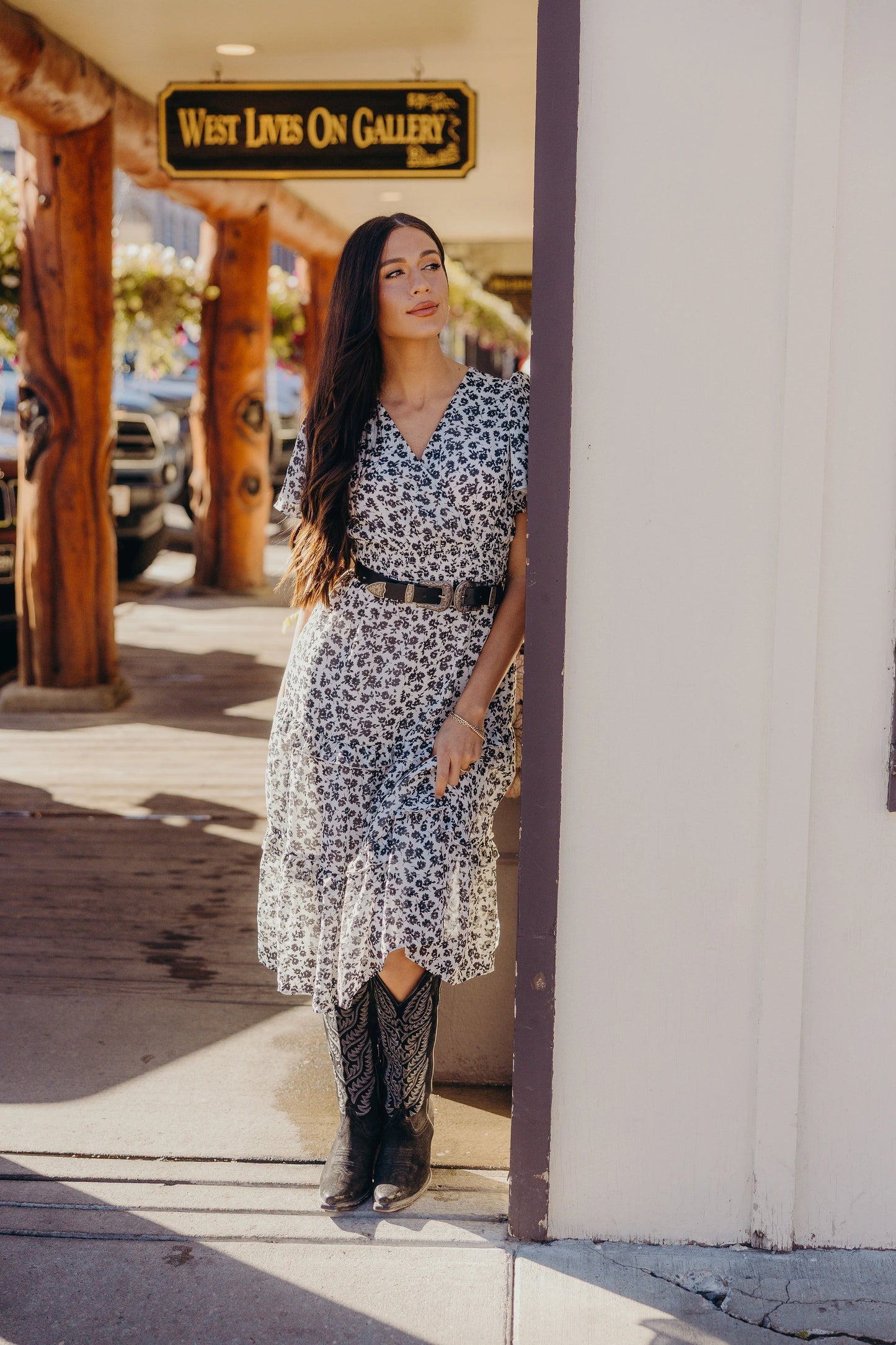 Jessa Dress in Vintage Ink- Plus (3X,4X)
