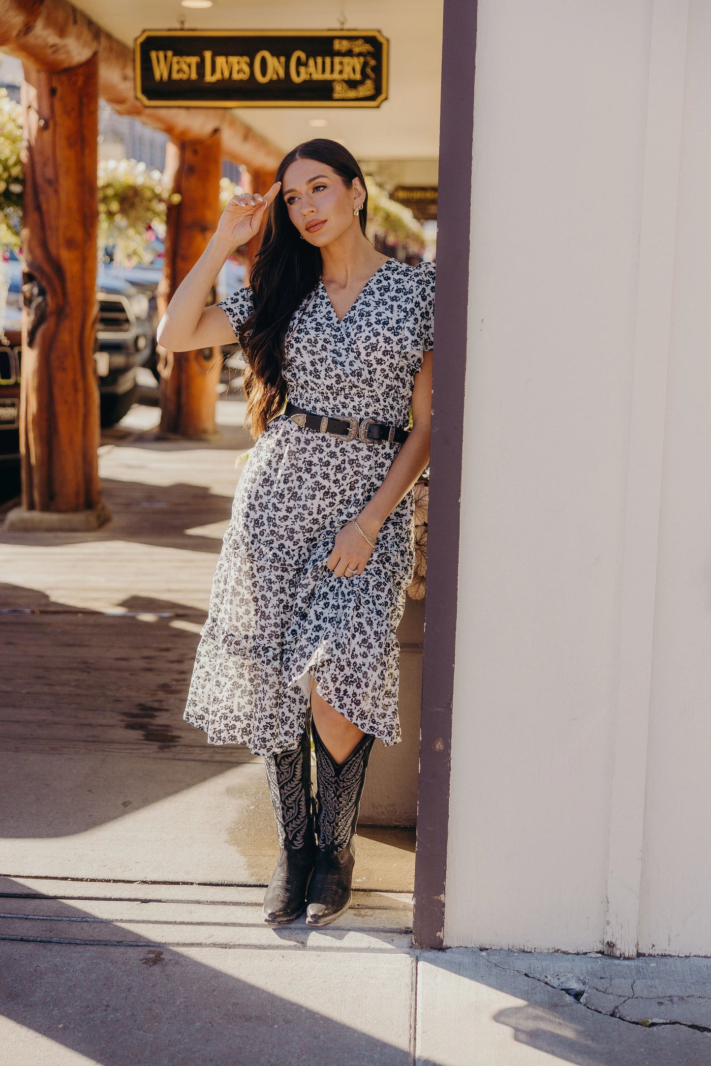 Jessa Dress in Vintage Ink- Plus (3X,4X)