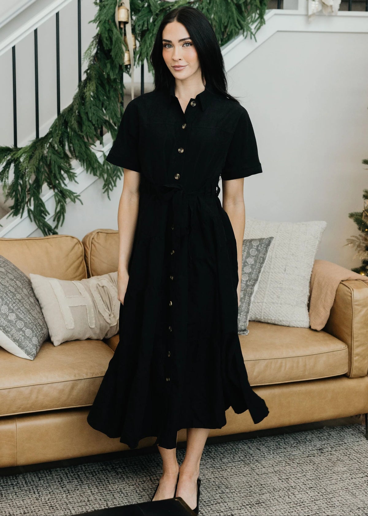 Winston Dress in Black- Misses and Plus (XS-4X)