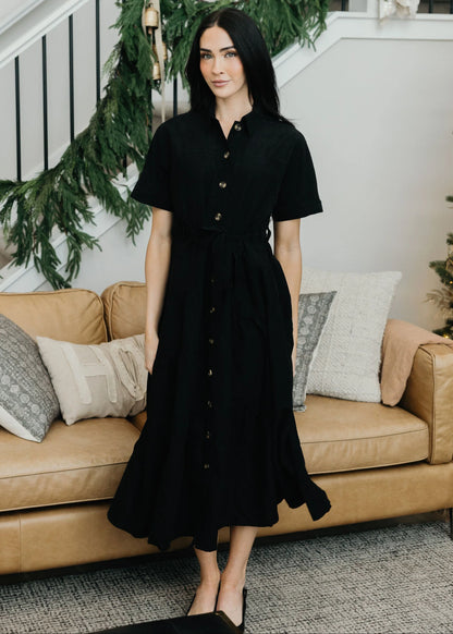 Winston Dress in Black- Misses and Plus (XS-4X)
