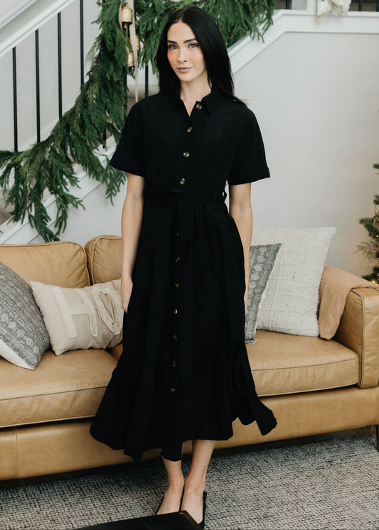 Winston Dress in Black- Misses and Plus (XS-4X)