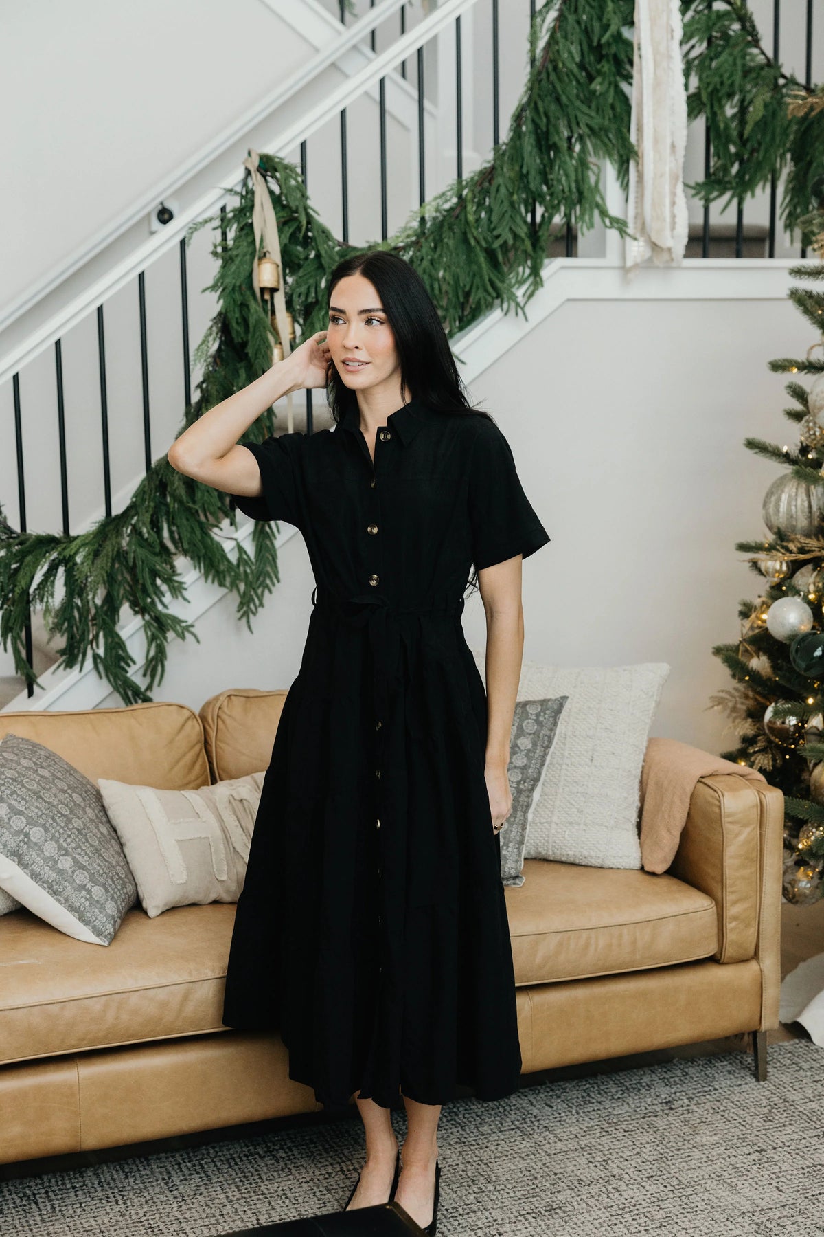 Winston Dress in Black- Misses and Plus (XS-4X)