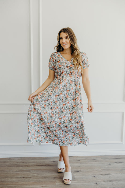 Preston Dress in Tropicana Tulip- Misses (XS-XL)