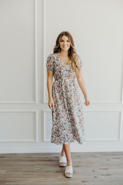 Preston Dress in Tropicana Tulip- Misses (XS-XL)