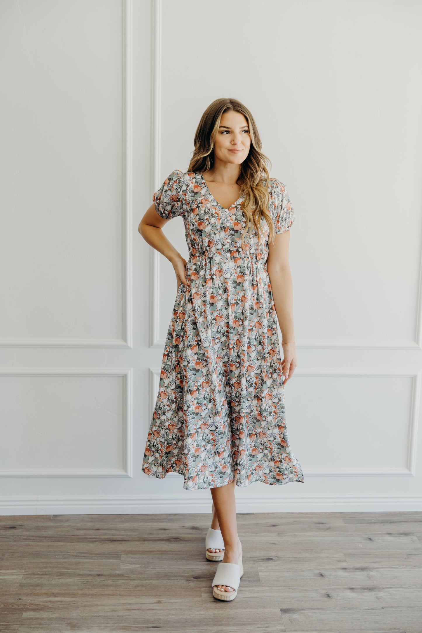 Preston Dress in Tropicana Tulip- Misses (XS-XL)