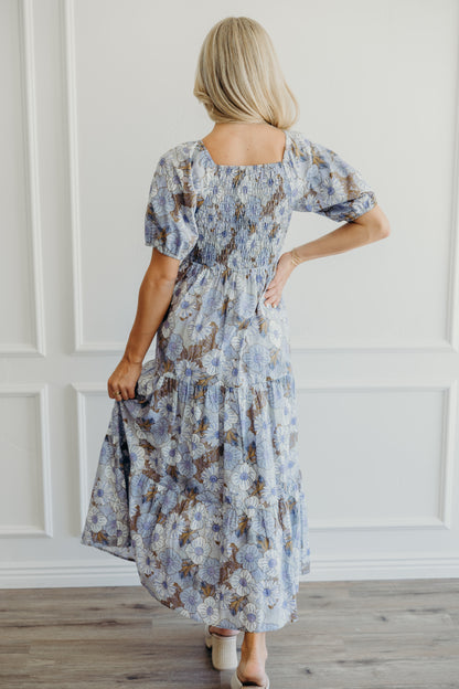 Indy Dress in Periwinkle Petal- Misses, Plus and Extended Plus (XS-4X)