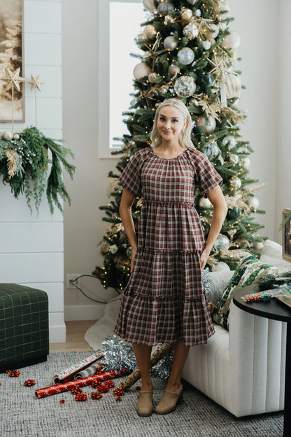 Serena Dress in Hollyberry- Misses and Plus (XS-4X)