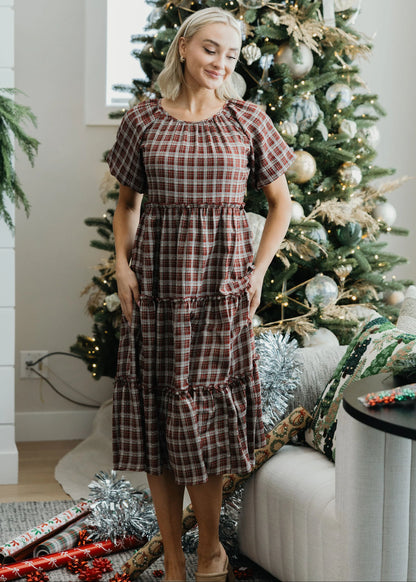 Serena Dress in Hollyberry- Misses and Plus (XS-4X)