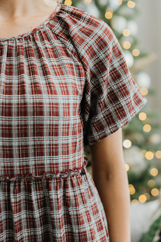 Serena Dress in Hollyberry- Misses and Plus (XS-4X)