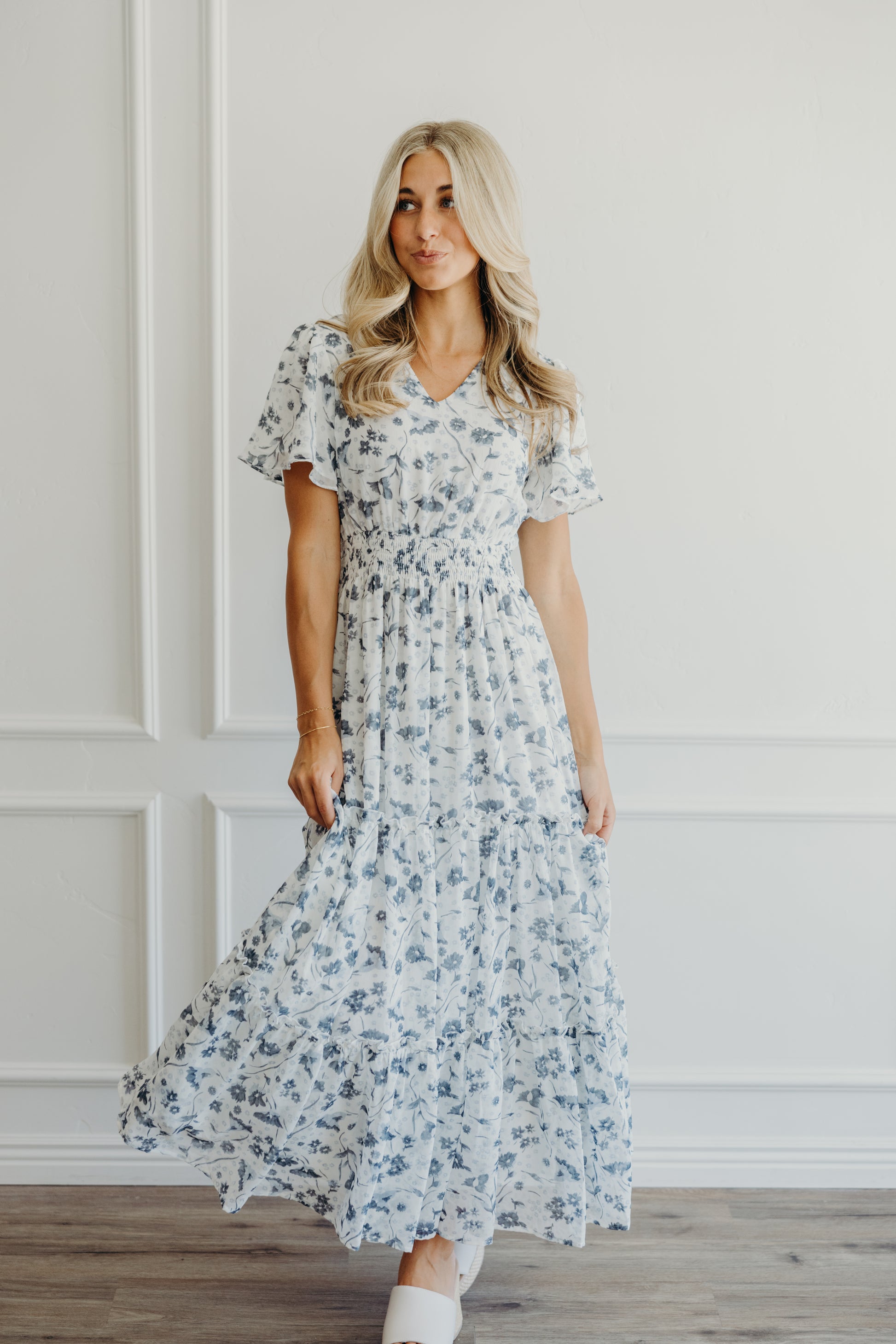 Eden Dress in Blue Washed Denim- Misses and Plus (M,L,2X,4X) Darlin's Modest Wear Eden Dress in Blue Washed Denim- Misses and Plus (M,L,2X,4X) Darlin's Modest Wear