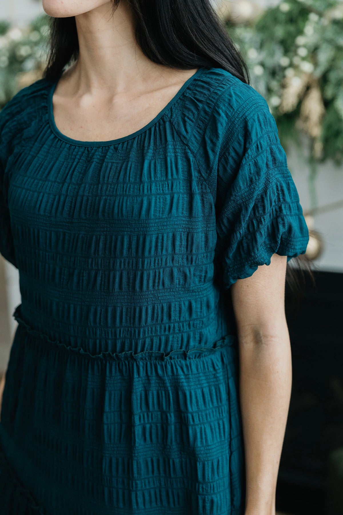 Serena Dress in Evergreen Frost- Misses and Plus (XS-4X)