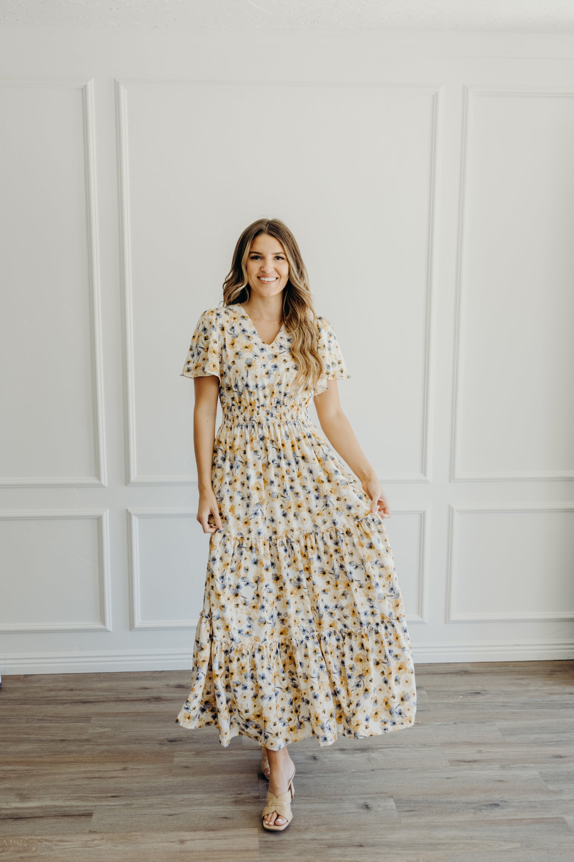 Eden Dress in Golden Iris- Misses and Plus (S-4X)