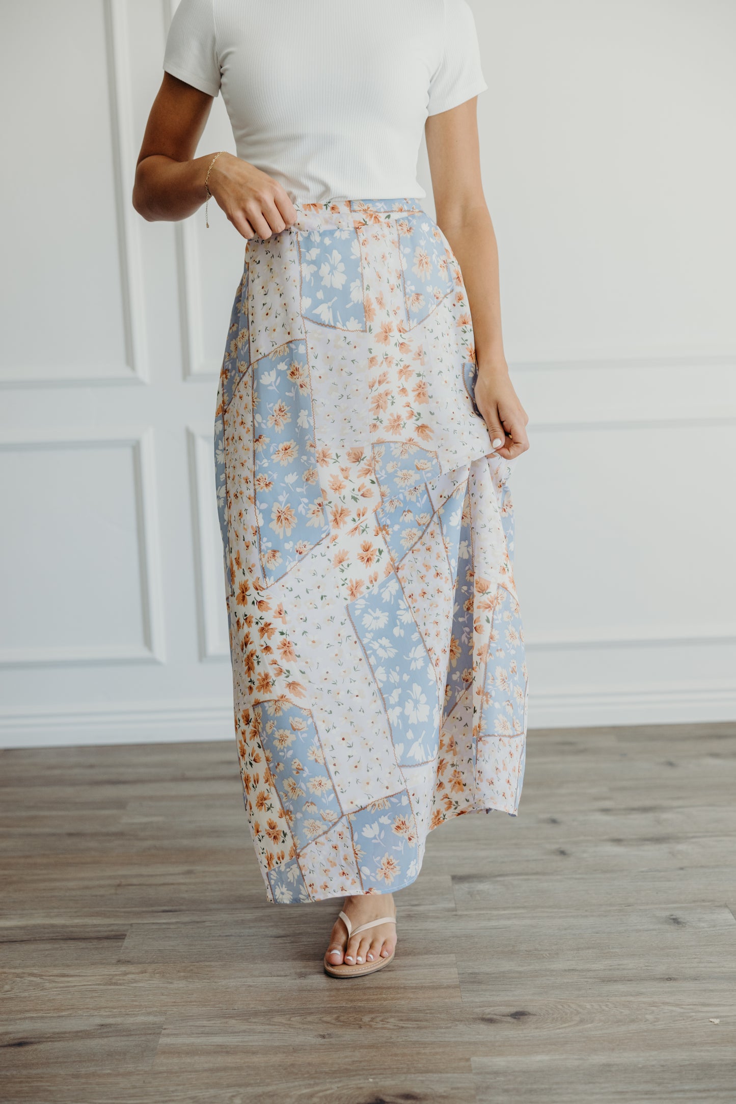 Maxi Slip Skirt in Daffodil Dreams- Misses (XS-XL)