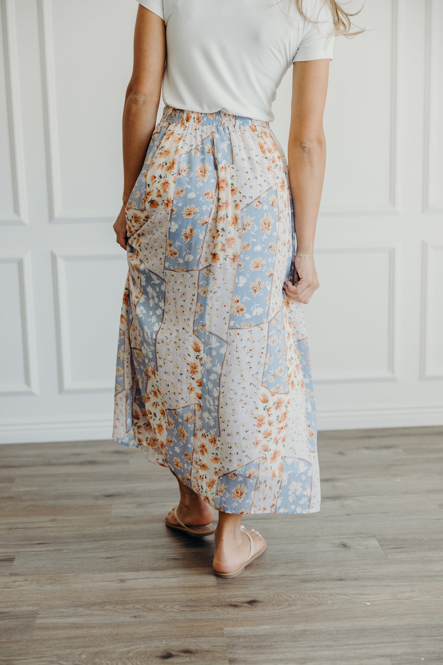 Maxi Slip Skirt in Daffodil Dreams- Misses (XS-XL)