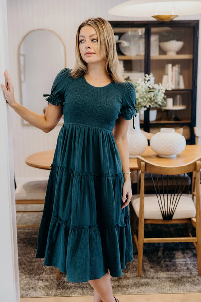 Merritt Dress in Lagoon- Misses and Plus (XS-4X)