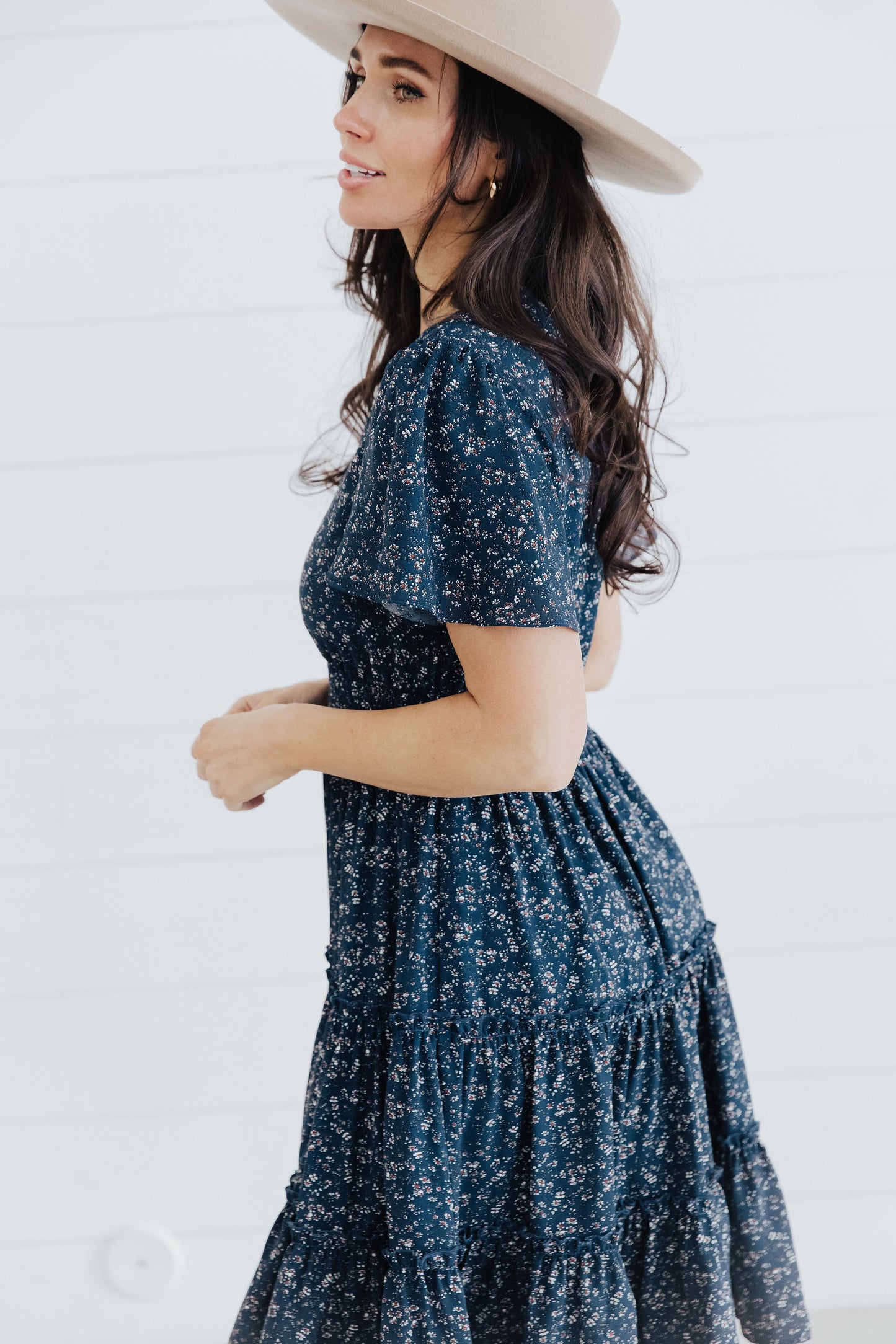 Jemma Dress in True Blue- Misses, Plus and Extended Plus (XS-4X)