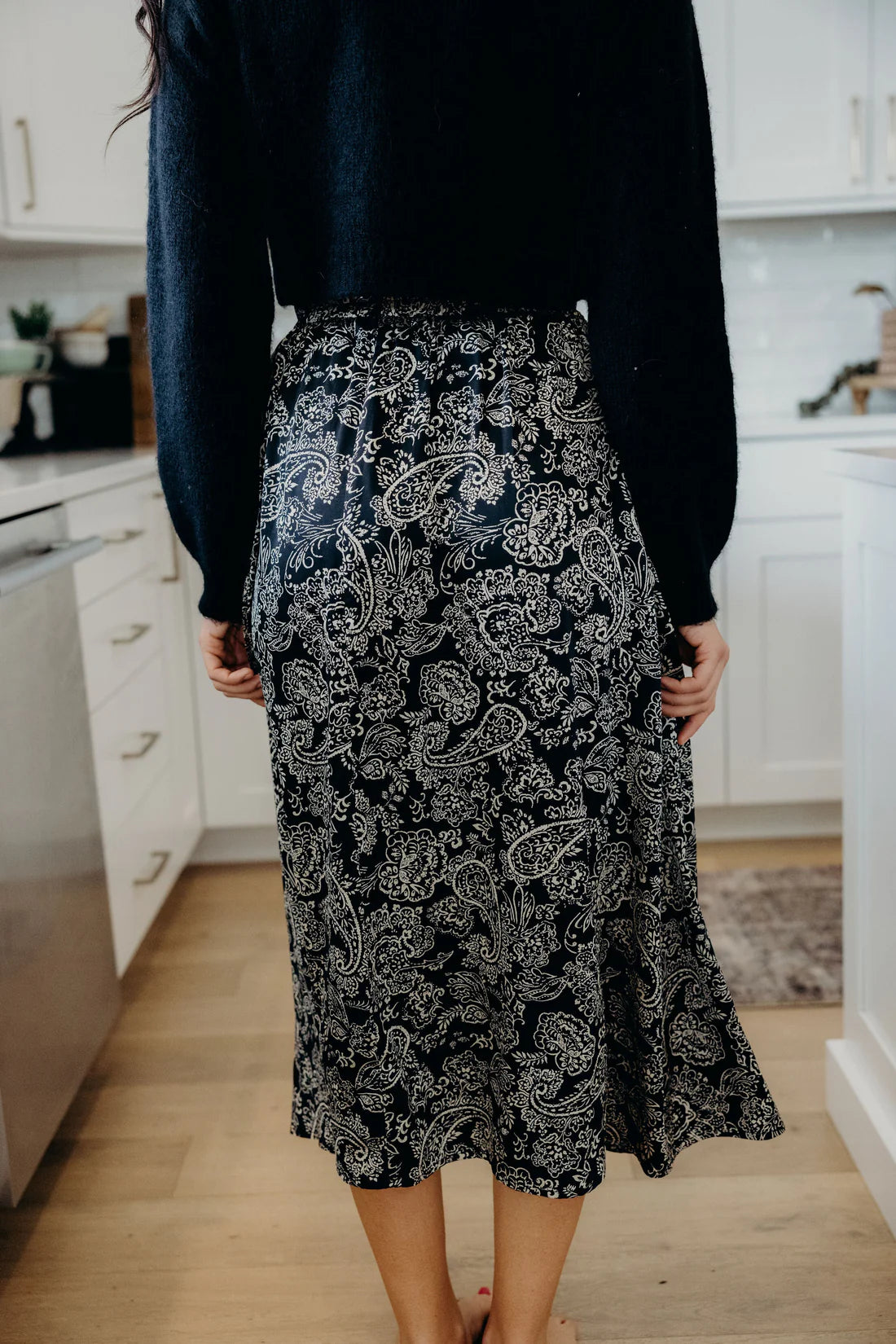 Maxi Skirt in Midnight Swirl- Misses (XS-4X)