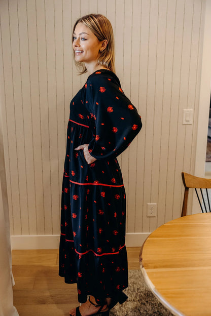 Felicity Dress in Firefly Red- Misses and Plus (XS-4X)