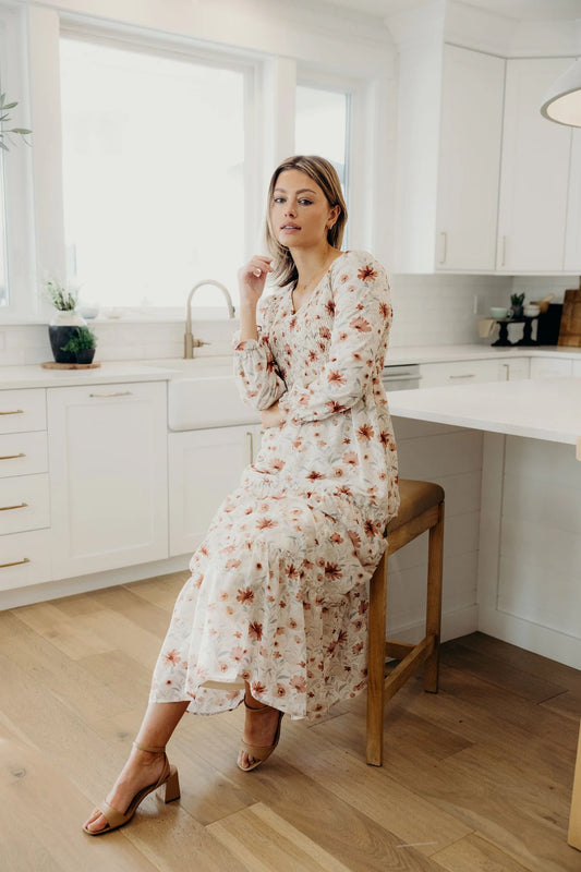 September Dress in Burnished Bloom- Misses and Plus (XS-4X)