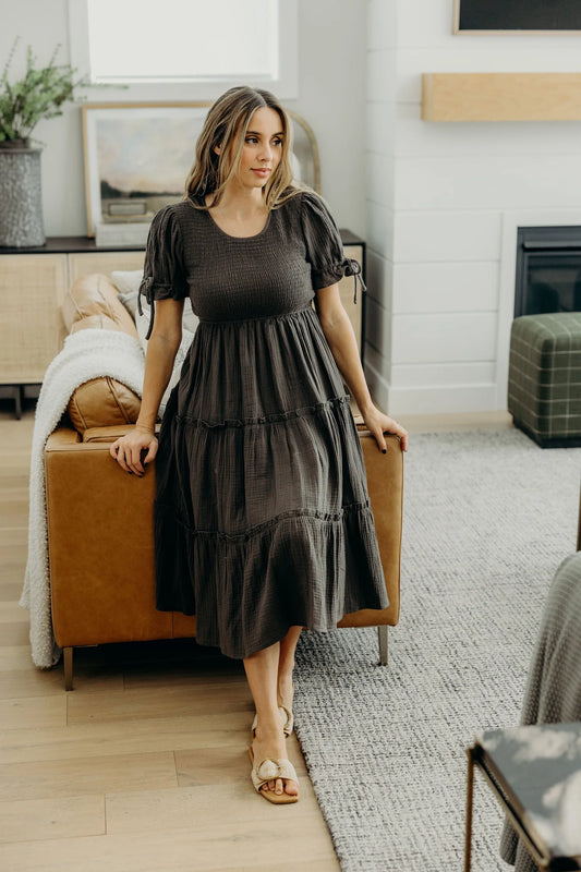 Merritt Dress in Luminous Gray