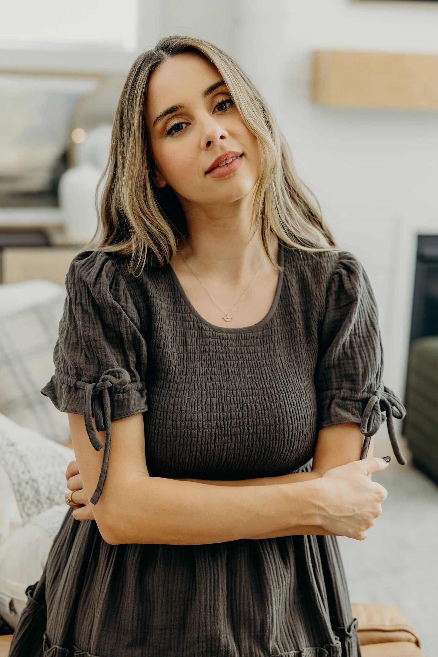 Merritt Dress in Luminous Gray- Misses and Plus (XS-4X)