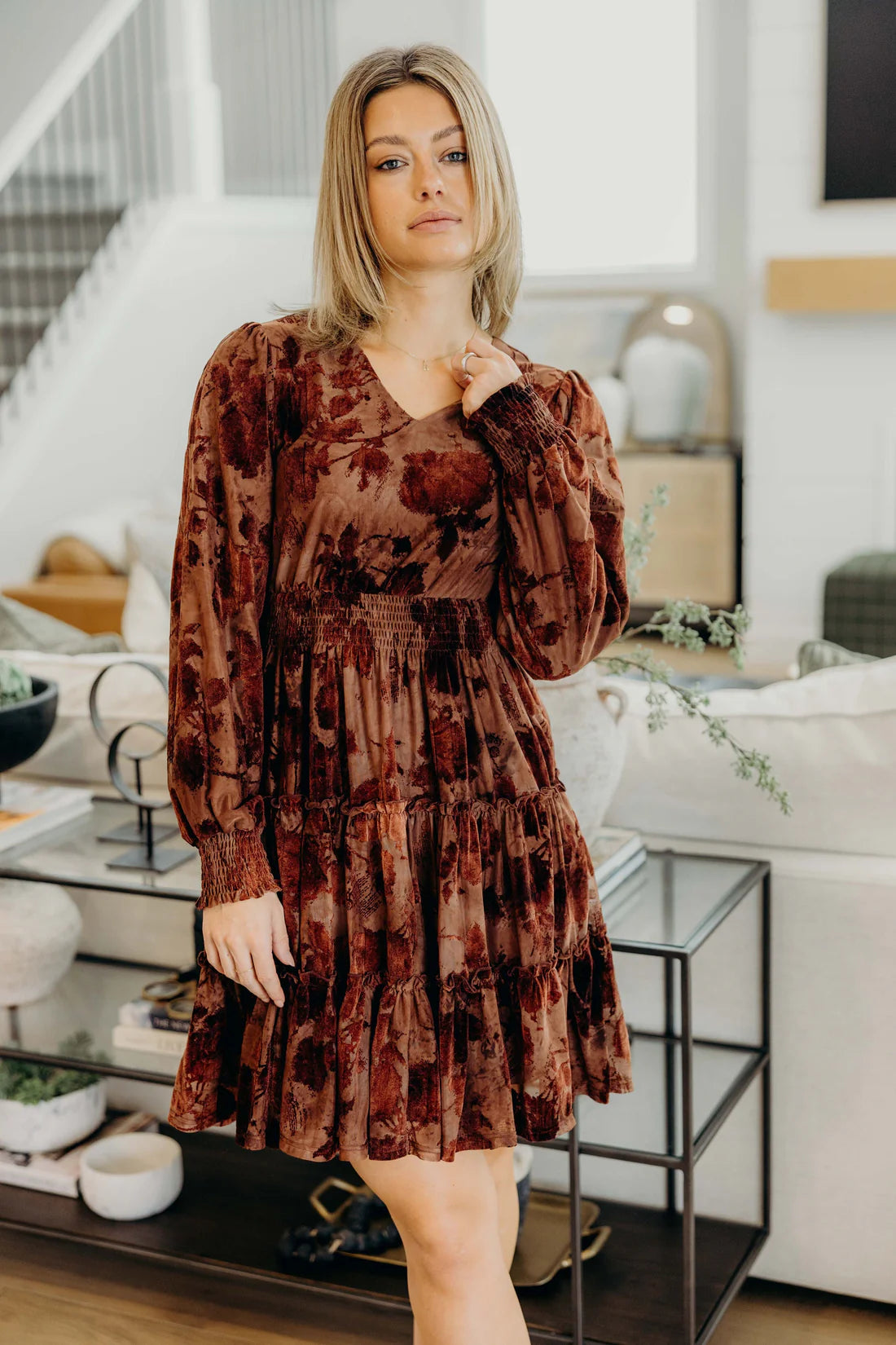 Opal Dress in Hazel Flora- Misses (XS-XL)