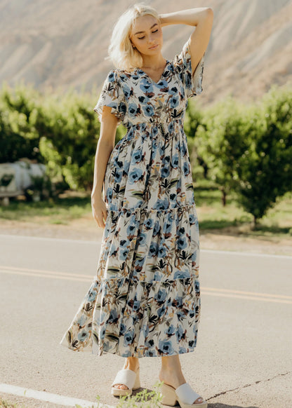 Eden Dress in Summer Sky- Misses and Plus (XS-4X)