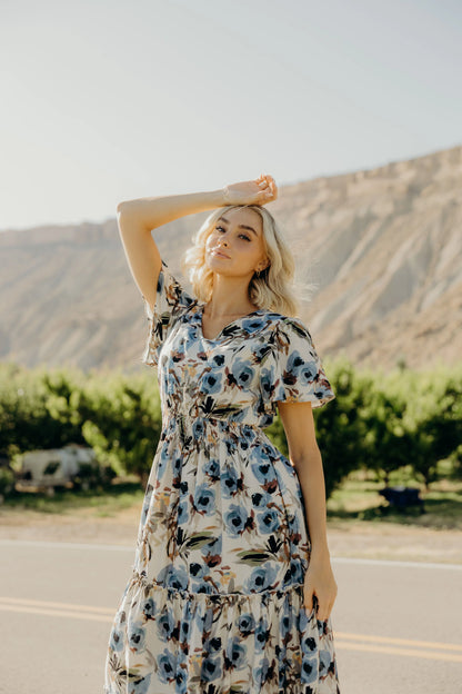 Eden Dress in Summer Sky- Misses and Plus (XS-4X)