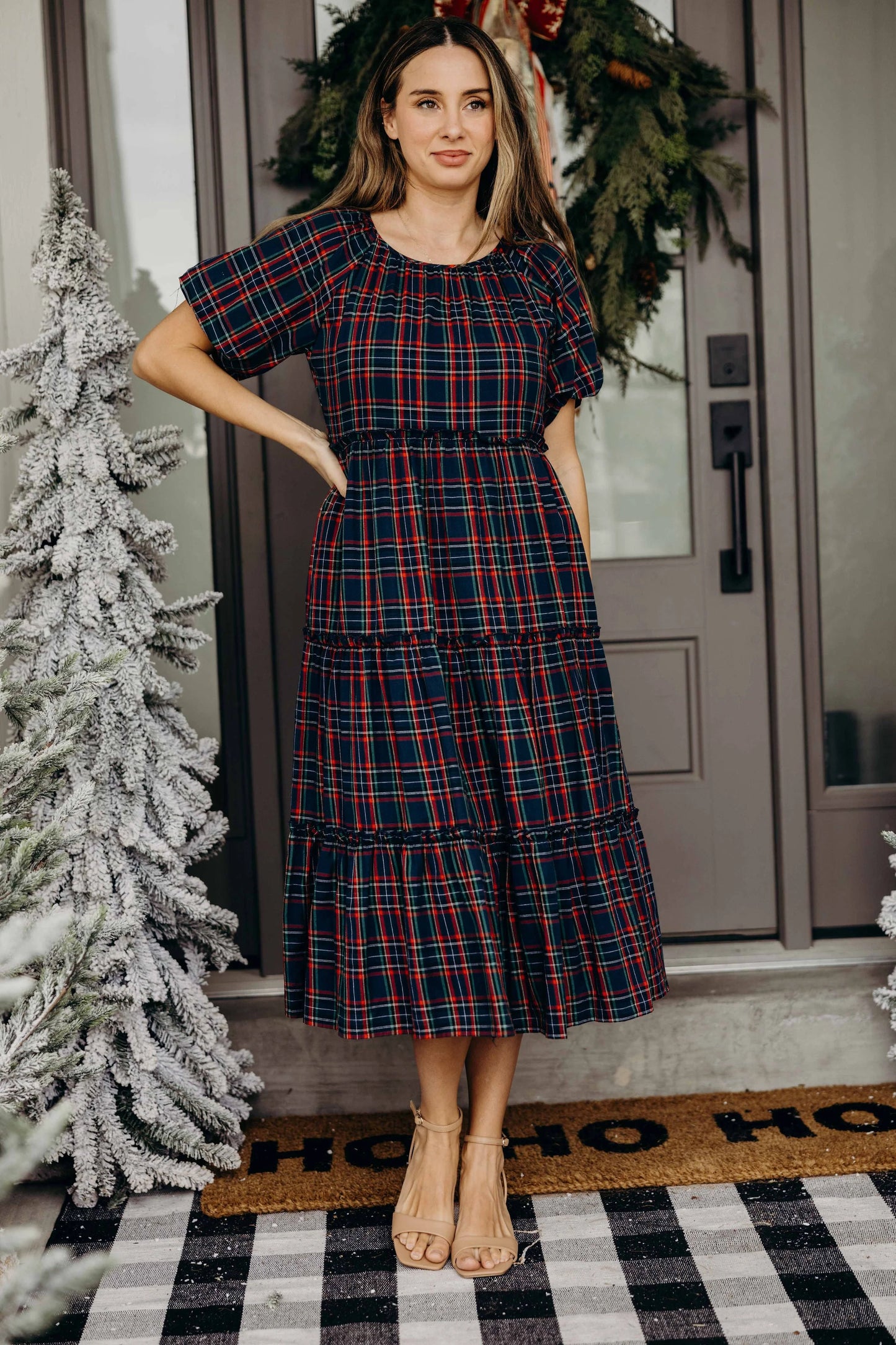 Serena Dress in Heritage Plaid- Misses and Plus (XS-3X)