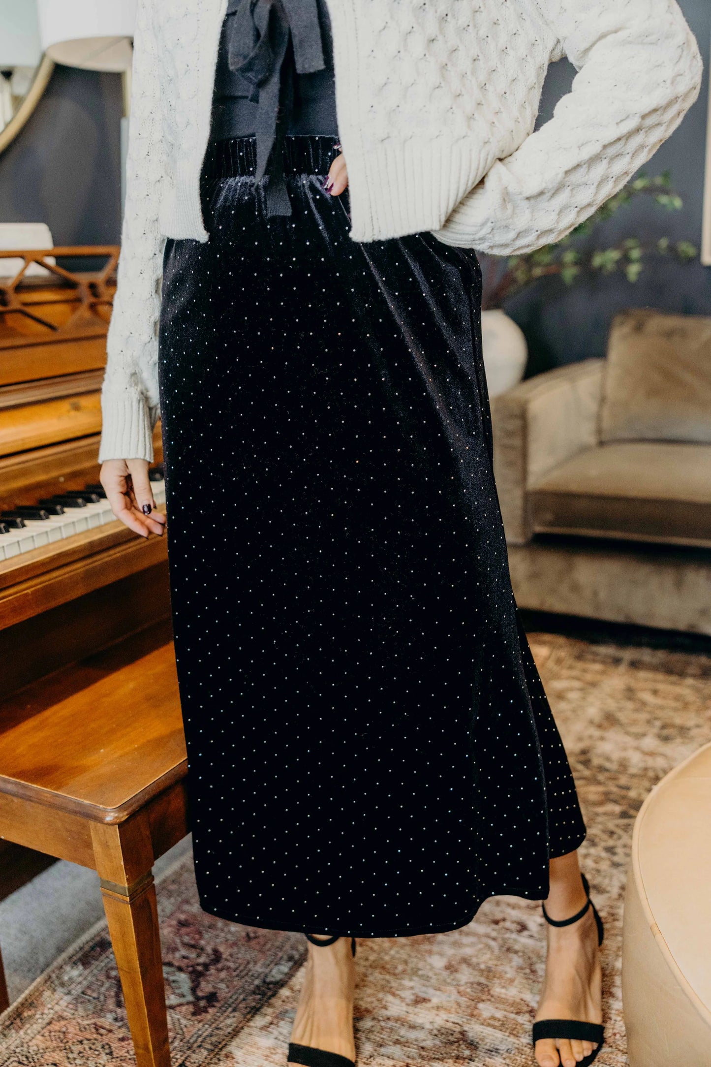 Straight Skirt in Black- Misses and Plus (XS-3X)