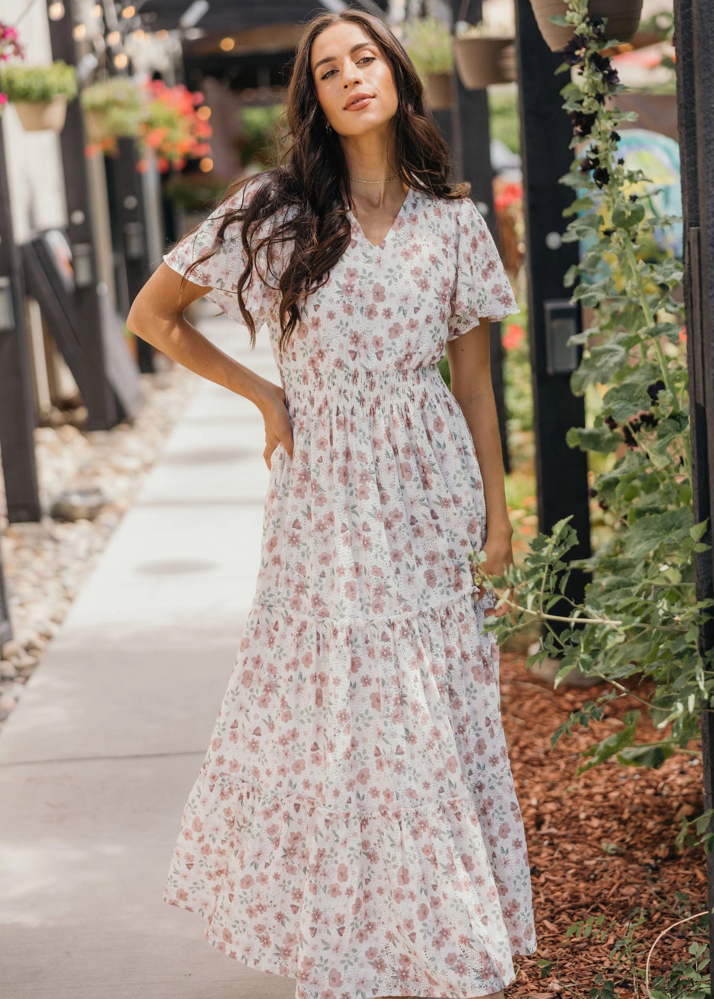 Eden Dress in Wildberry Stitch- Misses and Plus (XS-M,2X-4X)