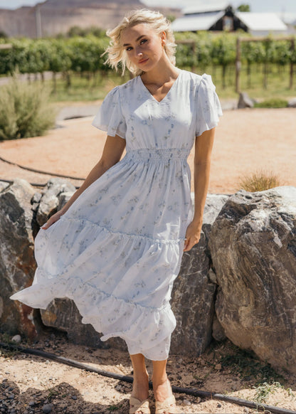 Eden Dress in Whimsical Petal- Misses and Plus (XS-4X)