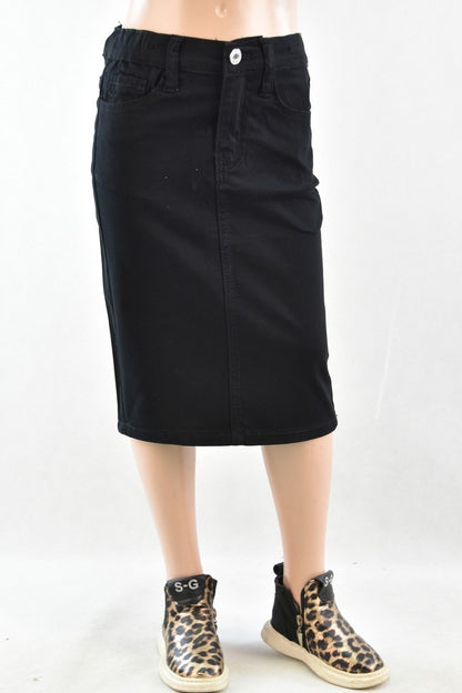 Kayleigh Skirt in Black- Girls & Tween (4/6-12/14)
