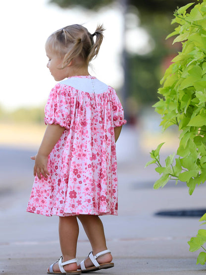 Boots Smocking Dress in Pink- Girls (2-7)