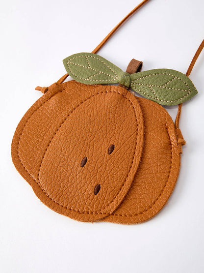 Pumpkin Crossbody Bag in Orange- Girls Accessories