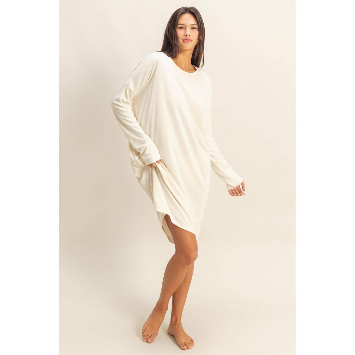 Velora Dress in Cream- Misses (S-L)
