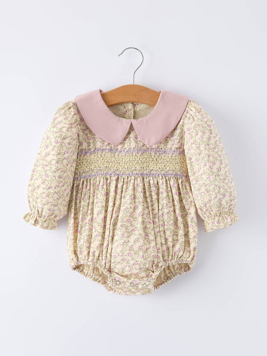 Primrose Romper in Pink- Infant Girls (6M-24M)
