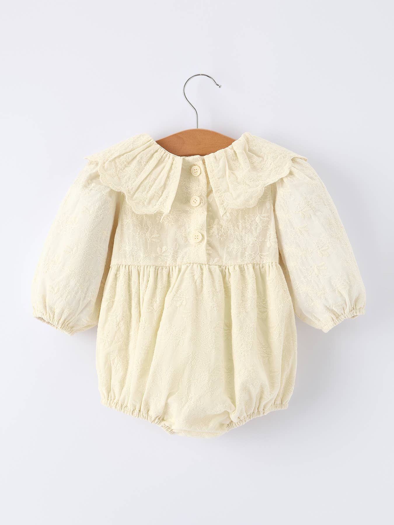 Adelaide Romper in Cream- Infant Girls (6M-24M)