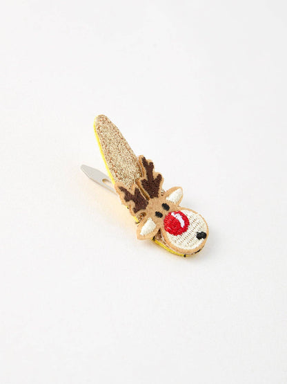 Christmas Elk Girls Hair Clip- Hair Accessories